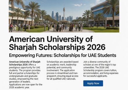 American University of Sharjah Scholarships 2026 in UAE Fully Funded Opportunities for International Students