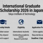 International Graduate Scholarship 2026 in Japan at Tokyo Institute of Technology – Fully Funded Masters & PhD Opportunities