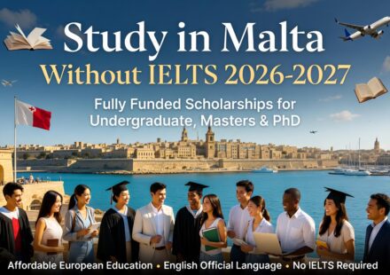Best Scholarships in Malta Without IELTS for 2026-2027 Study in Europe with Easy English Requirements