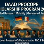 DAAD Procope Scholarship Program 2026 in Germany (Fully Funded Research Mobility)