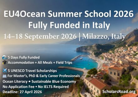 EU4Ocean Summer School 2026 in Italy Fully Funded 5-Day Opportunity for Master's, PhD Students & Early Career Professionals