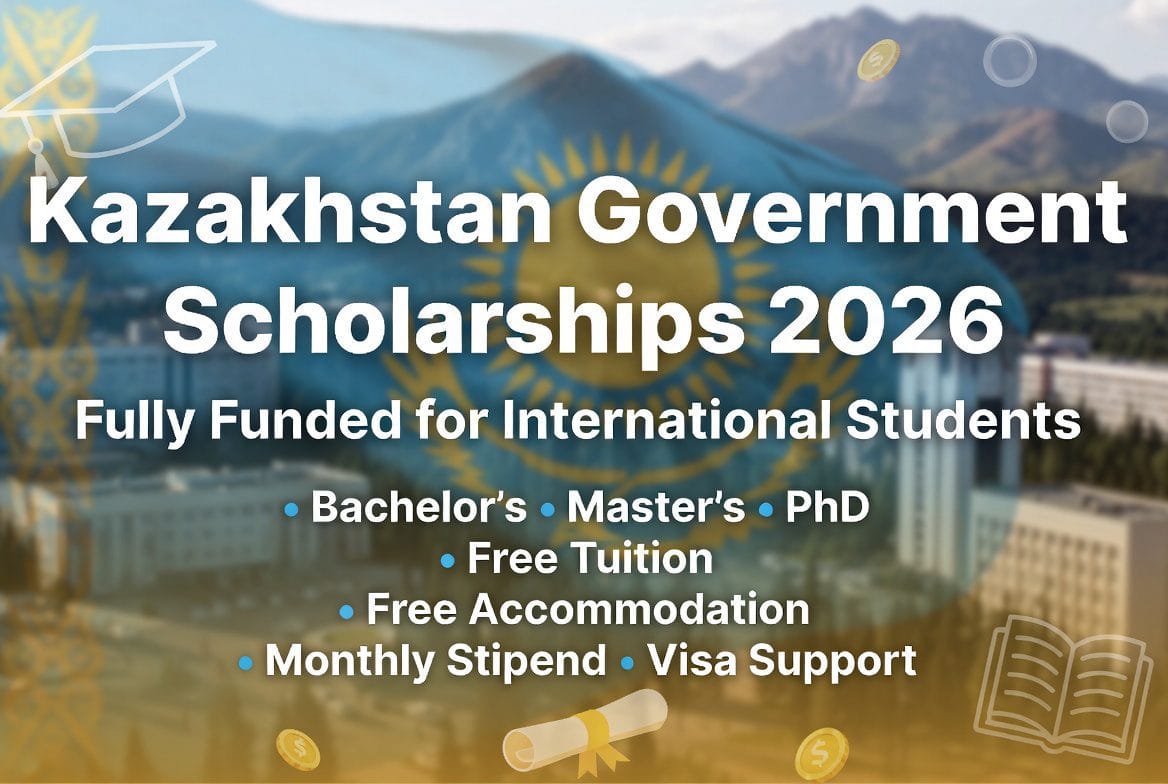 How can Kazakh citizens apply for these scholarships?