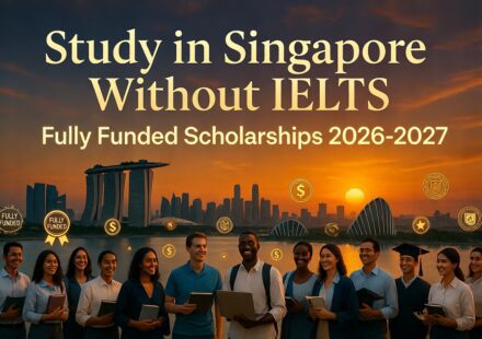 Looking for Study in Singapore Without IELTS on Scholarship 2026 [Fully Funded]
