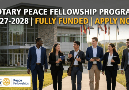 Rotary Peace Fellowship Program 2027-2028 Fully Funded Apply Now