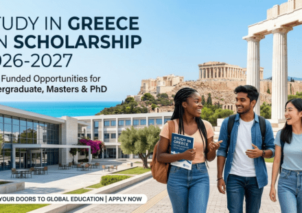 Study in Greece on Scholarship 2026-2027 Fully Funded Opportunities for Undergraduate, Masters & PhD