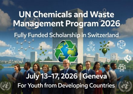 UN Chemicals and Waste Management Program 2026 in Switzerland (Fully Funded) – Apply by April 27, 2026