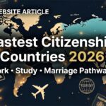 Fastest Citizenship Countries 2026 Realistic Pathways for Students, Professionals, and Couples via Work, Study, or Marriage