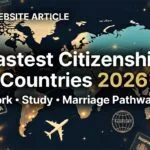 Fastest Citizenship Countries 2026 Realistic Pathways for Students, Professionals, and Couples via Work, Study, or Marriage