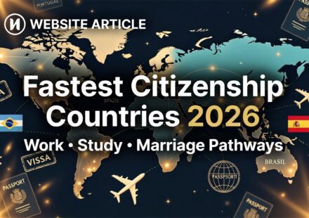 Fastest Citizenship Countries 2026 Realistic Pathways for Students, Professionals, and Couples via Work, Study, or Marriage