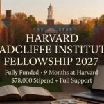 Harvard Radcliffe Institute Fellowship 2027-2028 in USA Fully Funded for Scholars, Scientists, and Artists