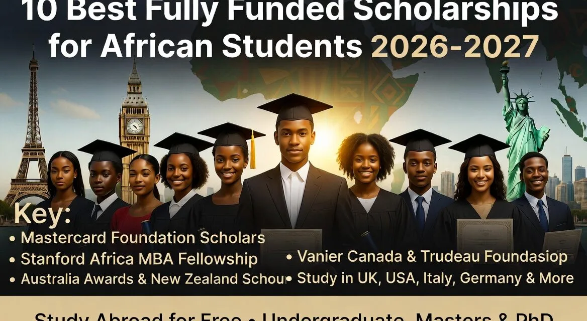 10 Best Scholarships for African Students 2026-2027 Fully Funded Opportunities to Study Abroad