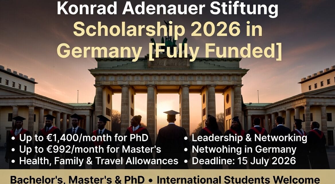 Konrad Adenauer Stiftung Scholarship 2026 in Germany [Fully Funded] – Complete Guide for International Students