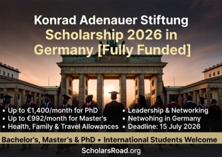 Konrad Adenauer Stiftung Scholarship 2026 in Germany [Fully Funded] – Complete Guide for International Students