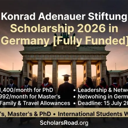Konrad Adenauer Stiftung Scholarship 2026 in Germany [Fully Funded] – Complete Guide for International Students