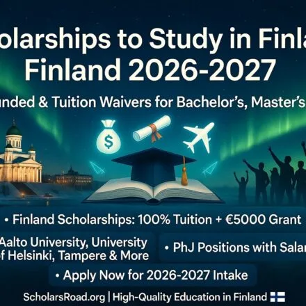 Scholarships to Study in Finland for Undergraduate, Masters & PhD 2026-2027 Complete Guide for International Students