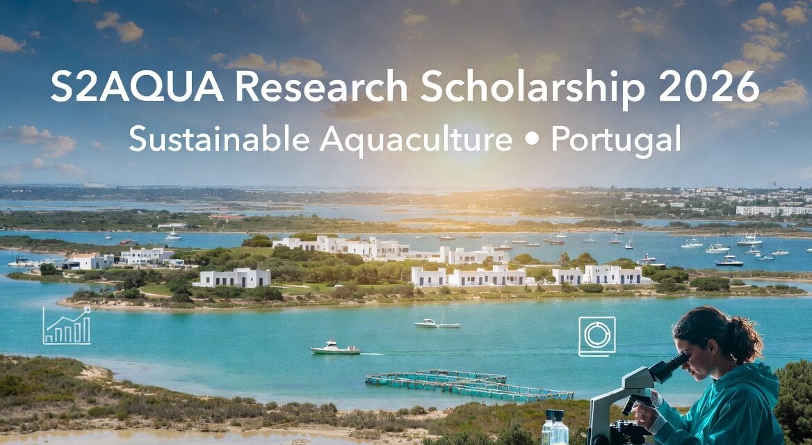 Unlock Your Research Career in Marine Sciences S2AQUA Research Scholarship 2026 in Portugal (€1,090.98 Monthly Stipend)