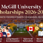 McGill University Scholarships Canada 2026-2027 (Fully Funded)
